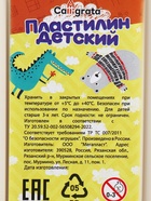 Пластилин Calligrata «Классический», 250 г, белый 10283256 - фото 5481083