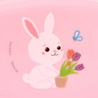 Накладка на унитаз детская Крошка Я «Зайчик», розовый - Фото 3