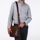 Сумка мужская XL ZOLO, цвет коричневый - фото 25913656