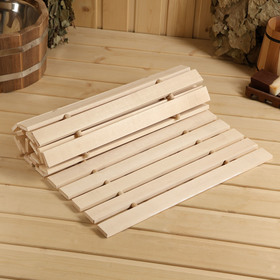 Коврик-лежак для бани, деревянный,  45х100 см