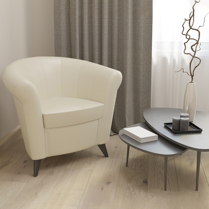 Банкетка «Лагуна», 780×630×790 мм, искусственная кожа, цвет бежевый - Фото 1
