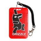 Ранец каркасный, 37 х 26 х 16 см, Grizzly, светодиодная подсветка с брелком, чёрный - фото 24660088