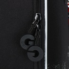 Ранец каркасный, 37 х 26 х 16 см, Grizzly, светодиодная подсветка с брелком, чёрный - фото 24660086