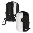 Рюкзак молодёжный 42 х 28 х 14 см, Grizzly, отделение для ноутбука, чёрный/светло-серый - фото 321776217