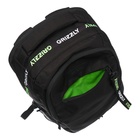 Рюкзак молодёжный 42 х 31 х 22 см, Grizzly, эргономичная спинка, отделение для ноутбука, чёрный - фото 24660120