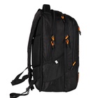 Рюкзак молодёжный 42 х 31 х 22 см, Grizzly, эргономичная спинка, отделение для ноутбука, чёрный/оранжевый - фото 24660125