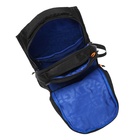 Рюкзак молодёжный 42 х 31 х 22 см, Grizzly, эргономичная спинка, отделение для ноутбука, чёрный/оранжевый - фото 24660130