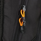 Рюкзак молодёжный 42 х 31 х 22 см, Grizzly, эргономичная спинка, отделение для ноутбука, чёрный/оранжевый - фото 24660131