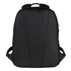 Рюкзак школьный, 38 х 29 х 16 см, Grizzly, эргономичная спинка, чёрный - Фото 6