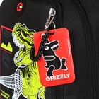 Рюкзак школьный, 38 х 29 х 16 см, Grizzly, эргономичная спинка, чёрный - Фото 10
