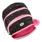 Рюкзак школьный, 40 х 27 х 20 см, Grizzly, эргономичная спинка, отделение для ноутбука, чёрный - фото 24660188