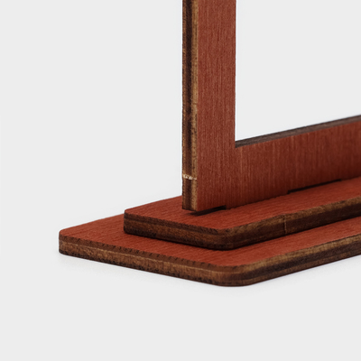 Табличка настольная на подставке Доляна Reserved, фанера, 15×7×4.5 см, тёмная