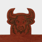 Табличка настольная Доляна «Reserved с быком», фанера, 20×10×5 см, тёмная - Фото 4