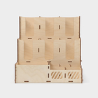 Подставка - органайзер деревянный Доляна «Барный», под стаканы, крышки, трубочки, салфетки, 29,4×29,4×29,4 см - Фото 5