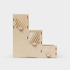 Подставка - органайзер деревянный Доляна «Барный», под стаканы, крышки, трубочки, салфетки, 29,4×29,4×29,4 см - Фото 6