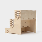 Подставка - органайзер деревянный Доляна «Барный», под стаканы, крышки, трубочки, салфетки, 29,4×29,4×29,4 см - Фото 7