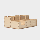 Подставка - органайзер деревянный барный Доляна, под стаканы, крышки, трубочки, салфетки, 40×25×15 см - Фото 3