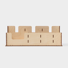 Подставка - органайзер деревянный барный Доляна, под стаканы, крышки, трубочки, салфетки, 40×25×15 см - фото 4524564