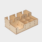 Подставка - органайзер деревянный барный Доляна, под стаканы, крышки, трубочки, салфетки, 40×25×15 см - Фото 5