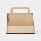 Подставка - органайзер деревянный для специй с ручкой Доляна, 17×16×16 см - Фото 2