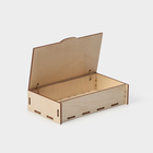 Ящик деревянный для хранения - чекница Доляна, 17,3×8,8×4,4 см - фото 4470052