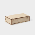 Ящик деревянный для хранения - чекница Доляна, 17,3×8,8×4,4 см - Фото 4