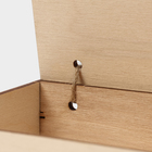 Ящик деревянный для хранения - чекница Доляна, 17,3×8,8×4,4 см - фото 4604552
