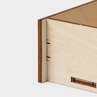 Ящик деревянный для хранения - чекница Доляна, 17,3×8,8×4,4 см - фото 4604553
