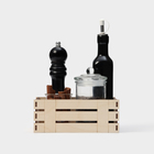 Подставка - органайзер деревянный для хранения Доляна «Рейки», 20×14×7,7 см - фото 4604556