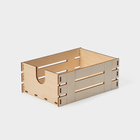 Подставка - органайзер деревянный для хранения Доляна «Рейки», 20×14×7,7 см - фото 4604557