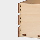 Подставка - органайзер деревянный для хранения Доляна «Рейки», 20×14×7,7 см - Фото 8