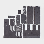 Подставка - органайзер деревянный Доляна «Барный», под стаканы, крышки, трубочки, салфетки, 29,4×29,4×29,4 см, цвет тёмный - фото 4604573
