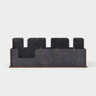 Подставка - органайзер деревянный барный Доляна, под стаканы, крышки, трубочки, салфетки, 40×25×15 см - Фото 3