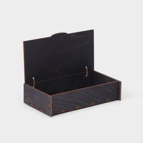 Ящик для хранения - чекница Доляна, 17,3×8,8×4,4 см, цвет тёмный