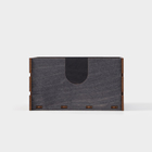 Подставка - органайзер деревянный для специй Доляна «Рейка», 20×14×7,7 см, цвет тёмный - фото 4614929