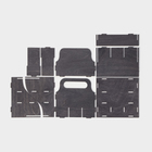 Подставка - органайзер деревянный для специй с ручкой Доляна, 17×16×16 см, цвет тёмный - Фото 8