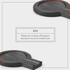 Подставка деревянная под ложку Adelica, 20×15×2 см, тёмный бук - Фото 4