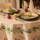 Скатерть новогодняя «Этель» Spruce mood, d=220 см ±3 см с ВГМО, 100% хлопок, саржа 190 г/м² - Фото 5