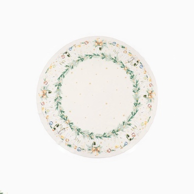 Скатерть новогодняя «Этель» Spruce mood, d=220 см ±3 см с ВГМО, 100% хлопок, саржа 190 г/м²