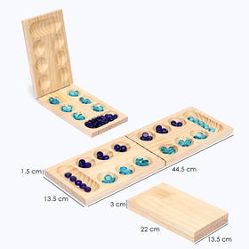 Настольная игра на логику "Калах. Манкала", 48 камешков, 22 х 13.5 см