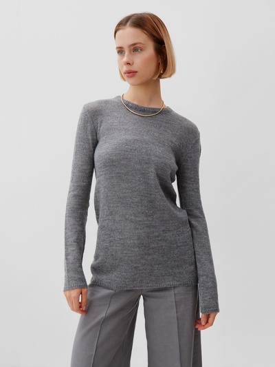 Джемпер женский MINAKU: Knitwear collection, серый, размер 44