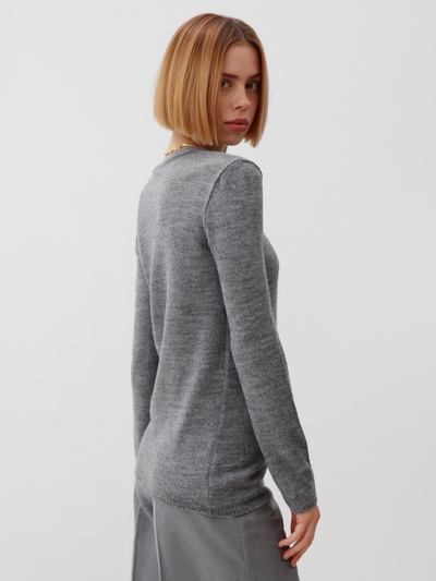 Джемпер женский MINAKU: Knitwear collection, серый, размер 44