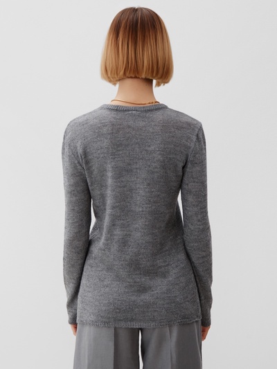 Джемпер женский MINAKU: Knitwear collection, серый, размер 44