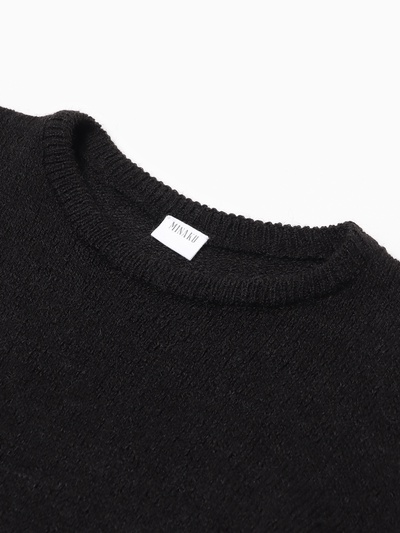 Джемпер женский MINAKU: Knitwear collection, чёрный, размер 50