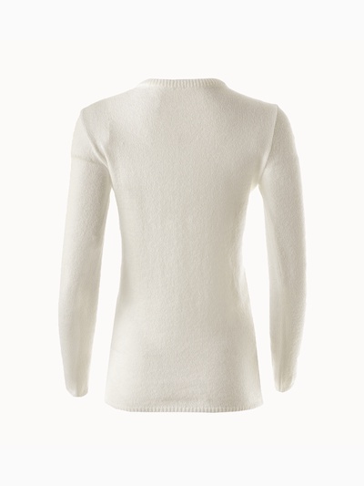 Джемпер женский MINAKU: Knitwear collection, цвет молочный, размер 42