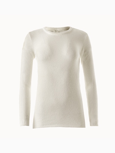 Джемпер женский MINAKU: Knitwear collection, цвет молочный, размер 42