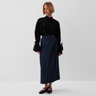 Юбка на запах женская MINAKU: Jeans Collection цвет синий, р-р 48 - Фото 2