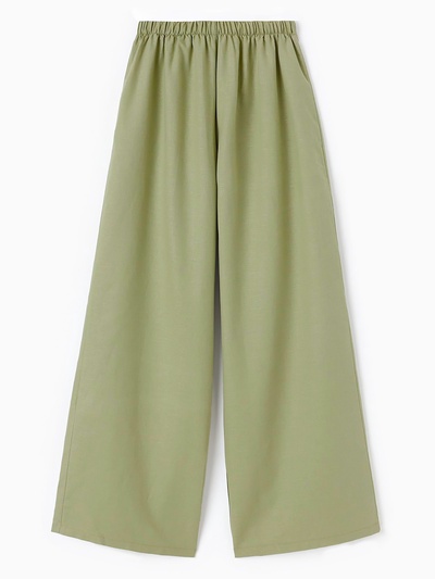 Брюки женские oversize MINAKU: Safari, цвет мятный, размер 46