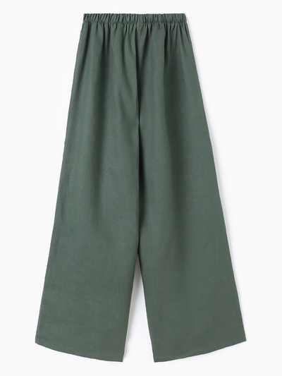 Брюки женские oversize MINAKU: Safari, зелёные, размер 48