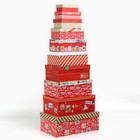 Набор подарочных коробок 10 в 1 «Новогодняя почта», 12 х 7 х 4 – 32.5 х 20 х 12.5 см, Новый год - Фото 2